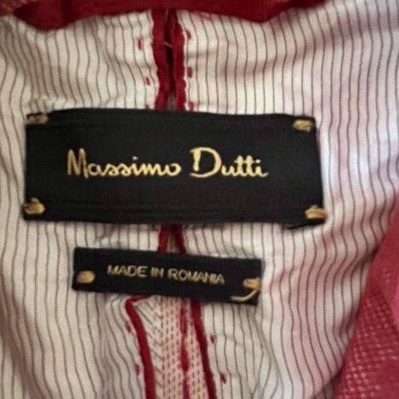 Massimo Dutti Red and Pink Tailored Blazer - Picture 3 of 7